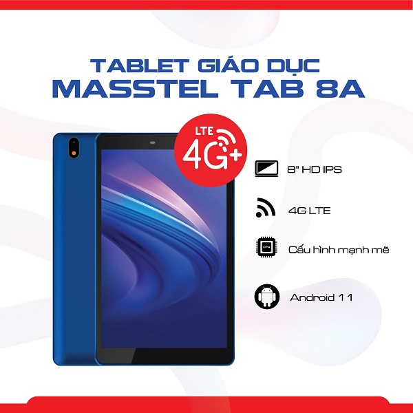 Máy Tính Bảng Masstel Tab 8A 3GB 32GB - Hàng Chính Hãng