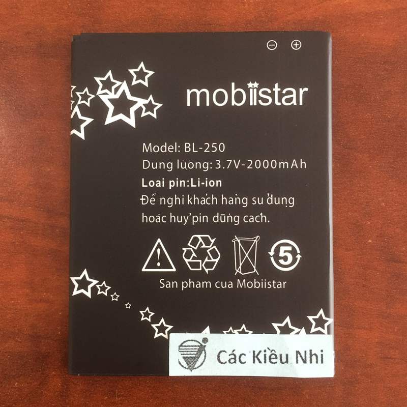 Pin MOBIISTAR LAI ZUMBO J BL-250