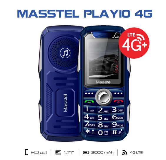 Điện thoại Masstel Play10 4G - Hàng Chính hãng